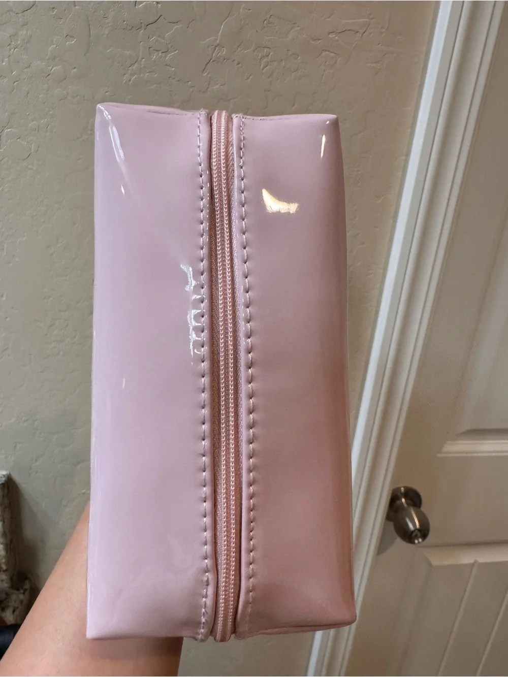 Dior Light Pink Patent CD Cosmetic Pouch